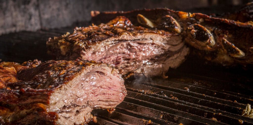 Costilla y vacío a la parrilla